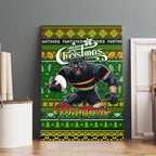 Panthers Rugby Xmas Canvas Wall Art Australia NRL Mascot