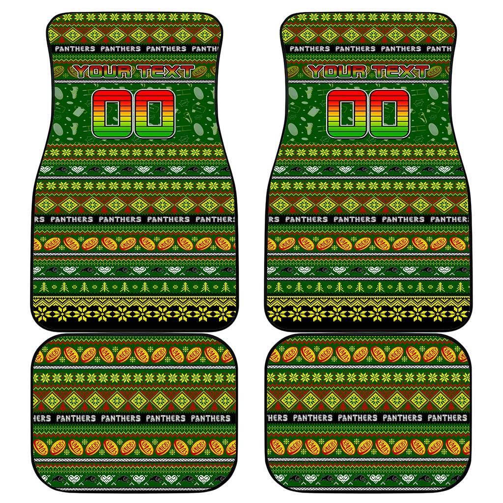 Panthers Rugby Xmas Car Mats Australia NRL Mascot