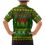Personalized Panthers Rugby Xmas Family Matching Mermaid Dress and Hawaiian Shirt Australia NRL Mascot