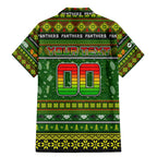 Personalized Panthers Rugby Xmas Family Matching Mermaid Dress and Hawaiian Shirt Australia NRL Mascot