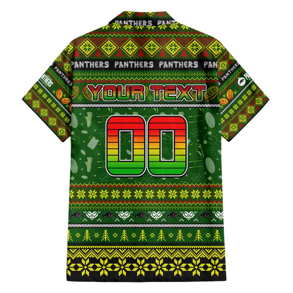 Personalized Panthers Rugby Xmas Hawaiian Shirt Australia NRL Mascot