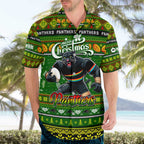 Personalized Panthers Rugby Xmas Hawaiian Shirt Australia NRL Mascot