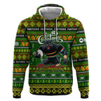 Personalized Panthers Rugby Xmas Hoodie Australia NRL Mascot