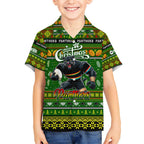 Personalized Panthers Rugby Xmas Kid Hawaiian Shirt Australia NRL Mascot