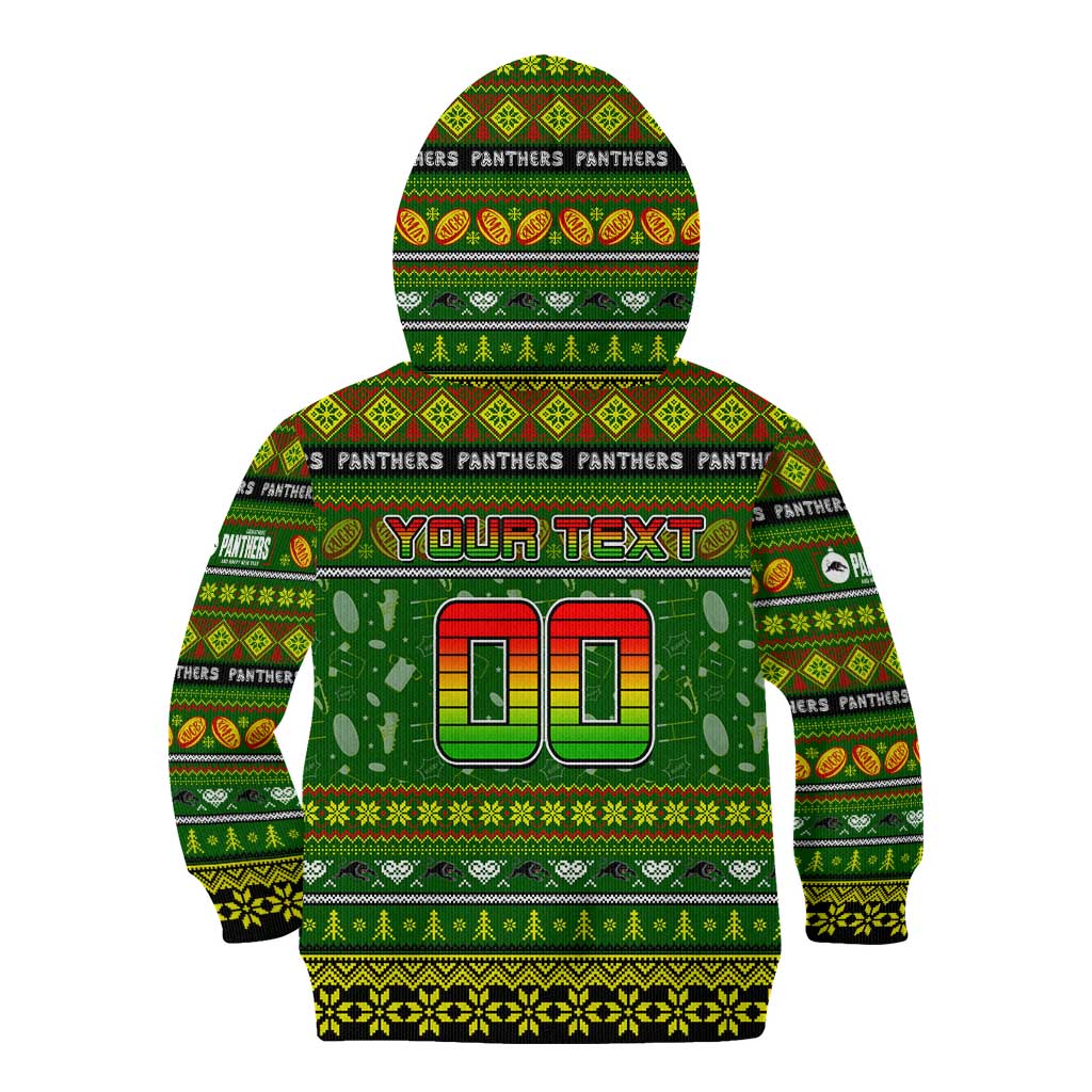 Personalized Panthers Rugby Xmas Kid Hoodie Australia NRL Mascot