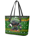 Panthers Rugby Xmas Leather Tote Bag Australia NRL Mascot