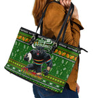 Panthers Rugby Xmas Leather Tote Bag Australia NRL Mascot