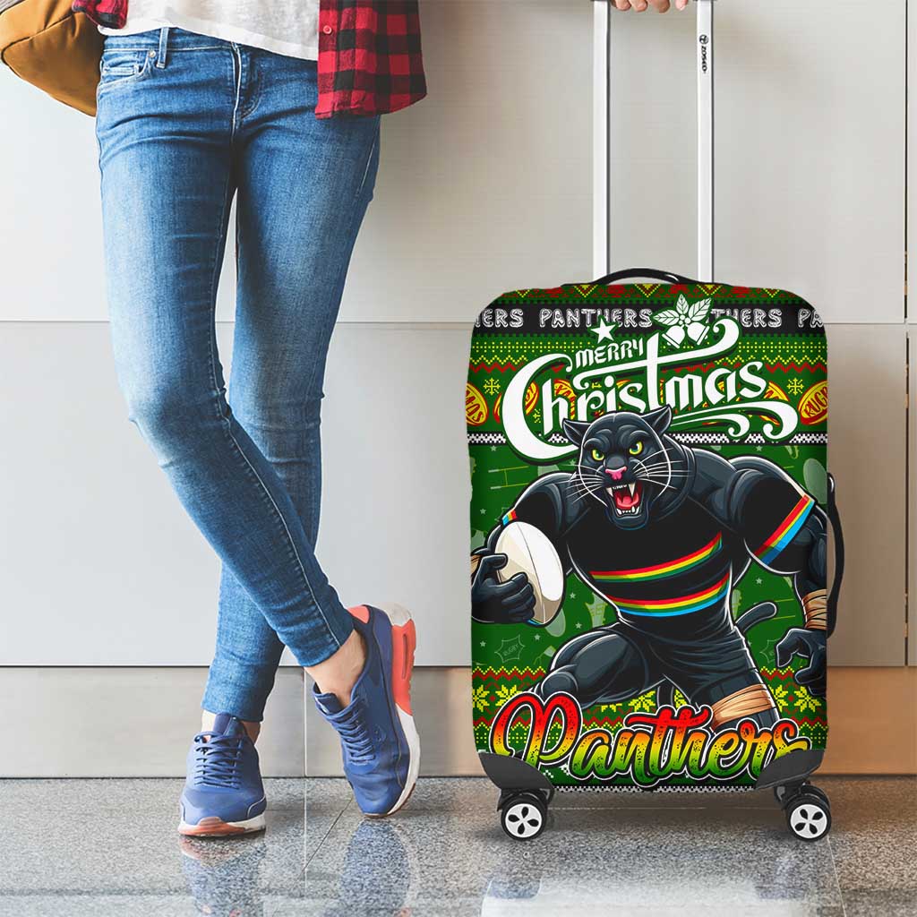 Panthers Rugby Xmas Luggage Cover Australia NRL Mascot