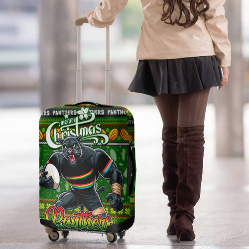 Panthers Rugby Xmas Luggage Cover Australia NRL Mascot