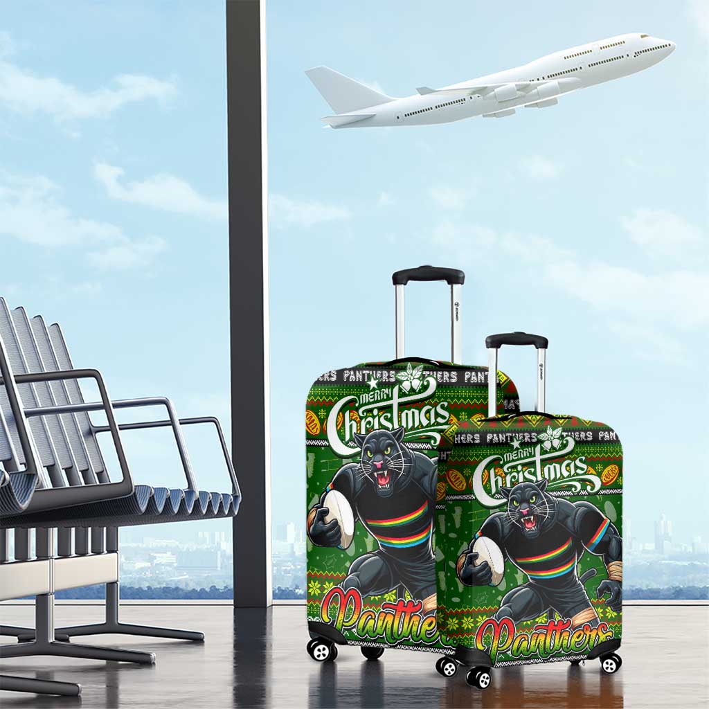 Panthers Rugby Xmas Luggage Cover Australia NRL Mascot