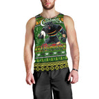 Personalized Panthers Rugby Xmas Men Tank Top Australia NRL Mascot
