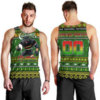 Personalized Panthers Rugby Xmas Men Tank Top Australia NRL Mascot