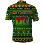 Personalized Panthers Rugby Xmas Polo Shirt Australia NRL Mascot