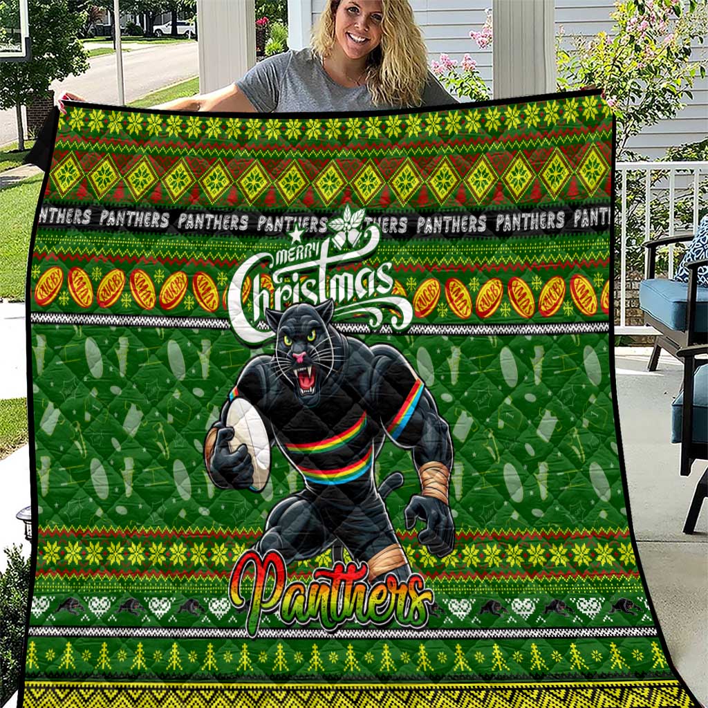 Panthers Rugby Xmas Quilt Australia NRL Mascot