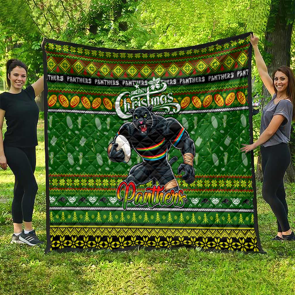 Panthers Rugby Xmas Quilt Australia NRL Mascot