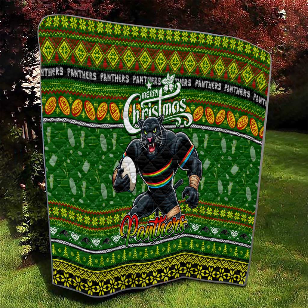 Panthers Rugby Xmas Quilt Australia NRL Mascot