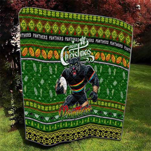 Panthers Rugby Xmas Quilt Australia NRL Mascot