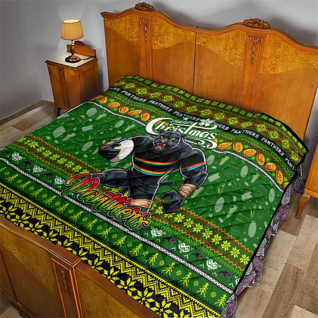 Panthers Rugby Xmas Quilt Australia NRL Mascot