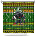 Panthers Rugby Xmas Shower Curtain Australia NRL Mascot