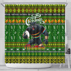 Panthers Rugby Xmas Shower Curtain Australia NRL Mascot