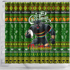 Panthers Rugby Xmas Shower Curtain Australia NRL Mascot