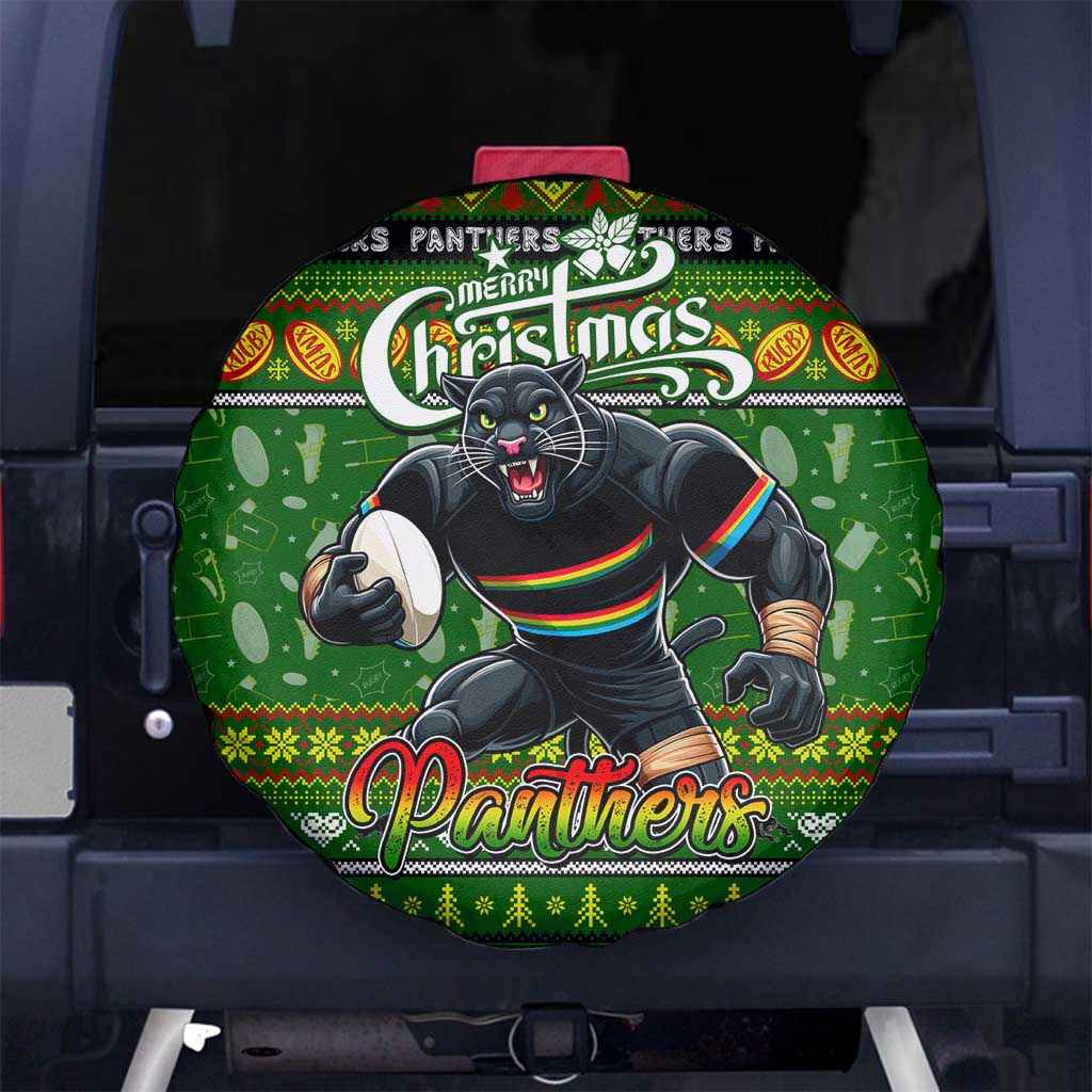 Panthers Rugby Xmas Spare Tire Cover Australia NRL Mascot