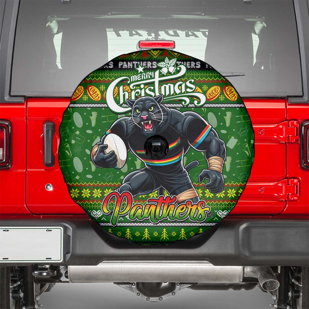 Panthers Rugby Xmas Spare Tire Cover Australia NRL Mascot