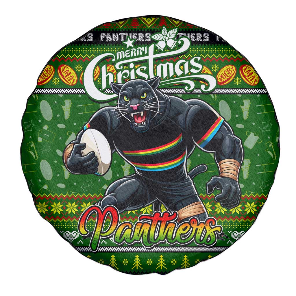 Panthers Rugby Xmas Spare Tire Cover Australia NRL Mascot