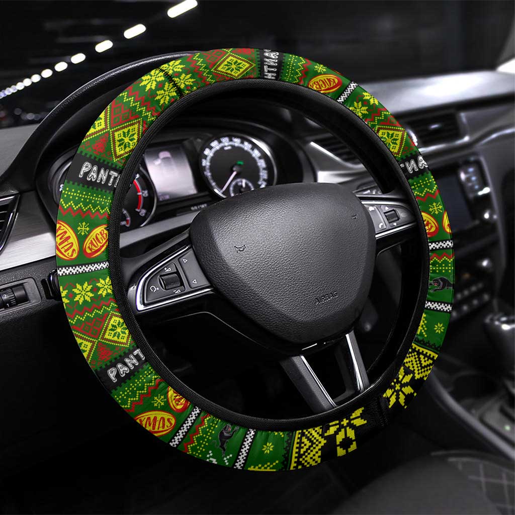 Panthers Rugby Xmas Steering Wheel Cover Australia NRL Mascot