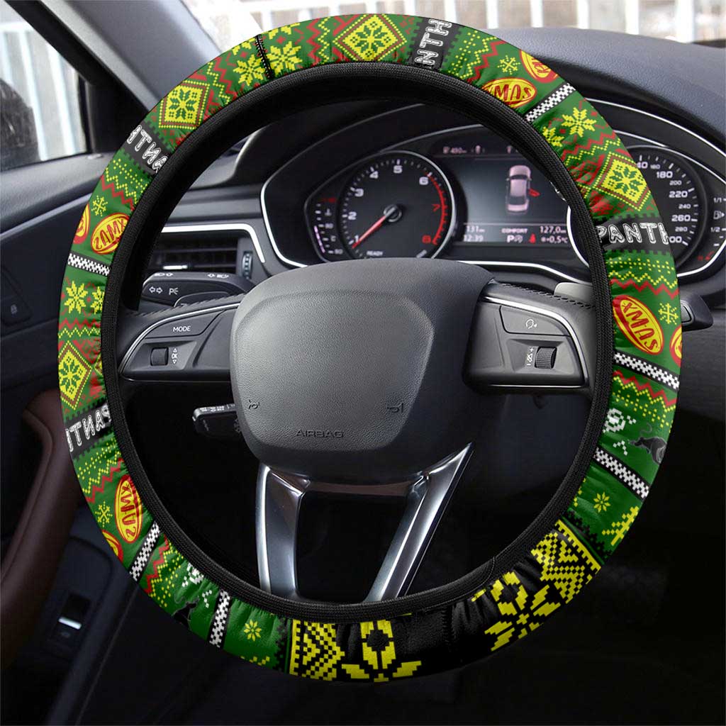 Panthers Rugby Xmas Steering Wheel Cover Australia NRL Mascot