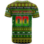 Personalized Panthers Rugby Xmas T Shirt Australia NRL Mascot