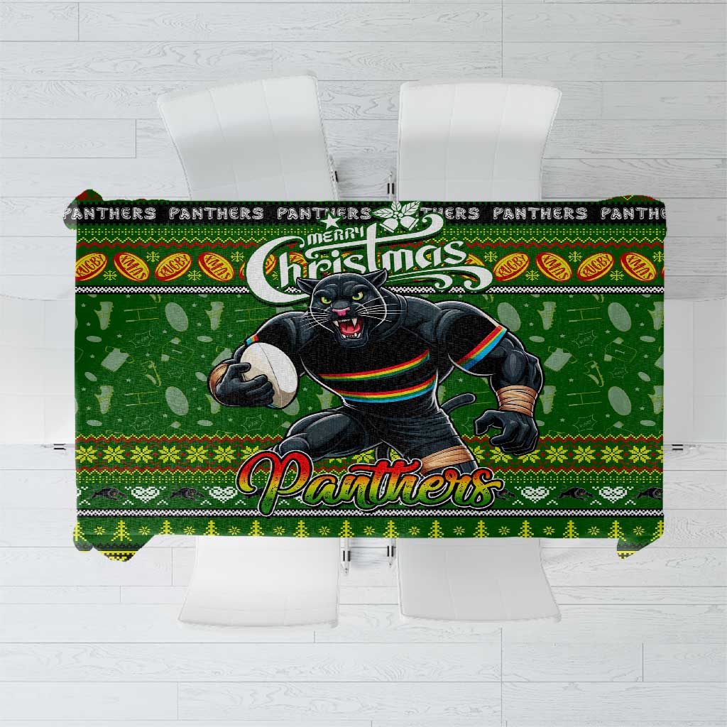 Panthers Rugby Xmas Tablecloth Australia NRL Mascot