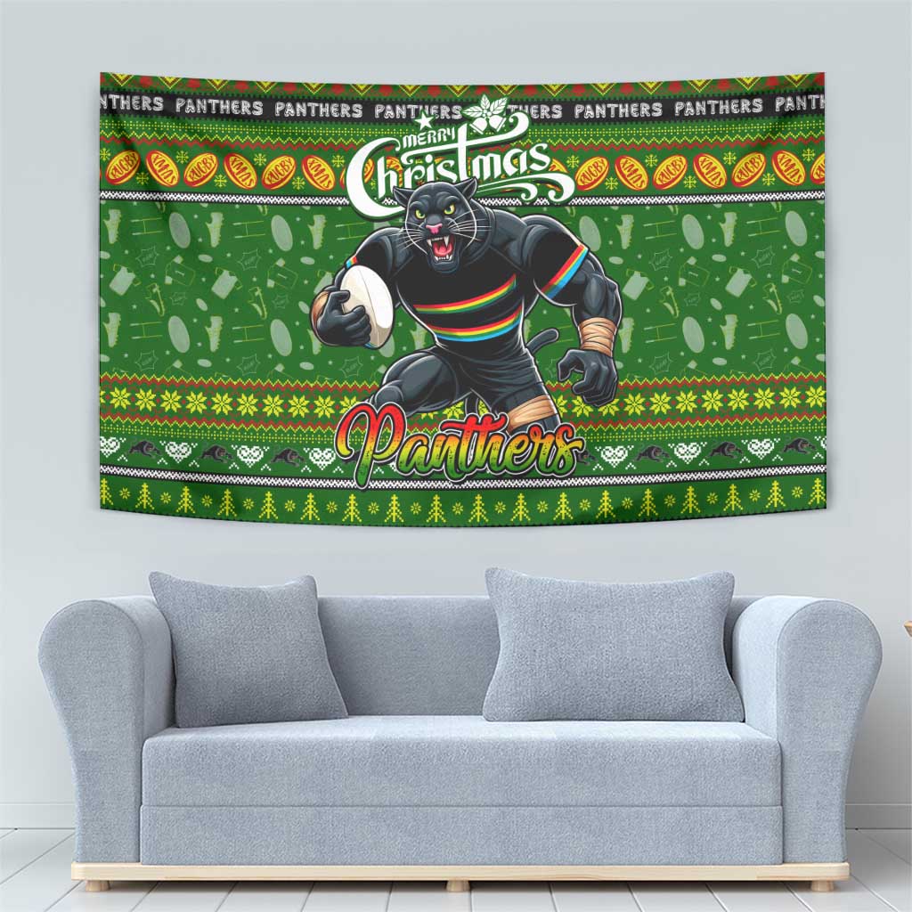Panthers Rugby Xmas Tapestry Australia NRL Mascot