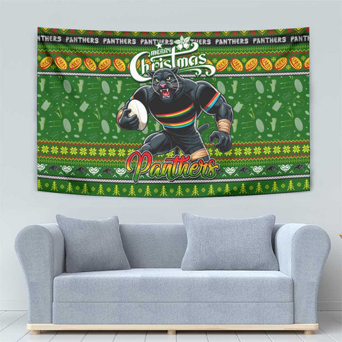 Panthers Rugby Xmas Tapestry Australia NRL Mascot