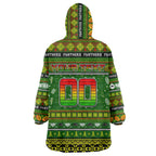 Personalized Panthers Rugby Xmas Wearable Blanket Hoodie Australia NRL Mascot