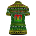 Personalized Panthers Rugby Xmas Women Polo Shirt Australia NRL Mascot
