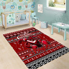 Dragons Rugby Xmas Area Rug Australia NRL Mascot