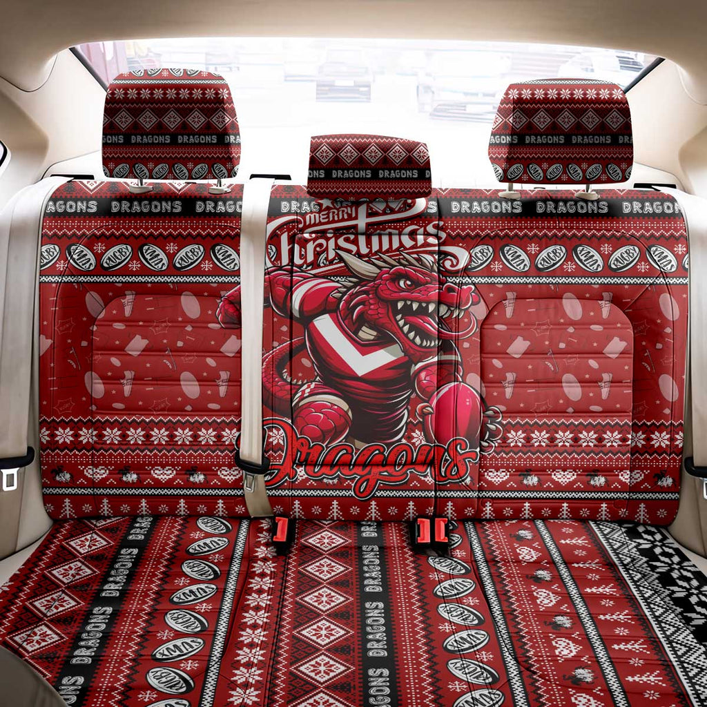 Dragons Rugby Xmas Back Car Seat Cover Australia NRL Mascot