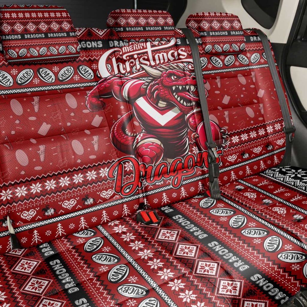 Dragons Rugby Xmas Back Car Seat Cover Australia NRL Mascot