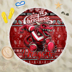 Dragons Rugby Xmas Beach Blanket Australia NRL Mascot