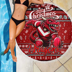 Dragons Rugby Xmas Beach Blanket Australia NRL Mascot