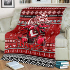 Dragons Rugby Xmas Blanket Australia NRL Mascot