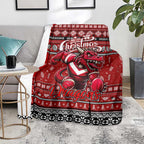 Dragons Rugby Xmas Blanket Australia NRL Mascot