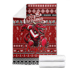 Dragons Rugby Xmas Blanket Australia NRL Mascot