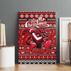 Dragons Rugby Xmas Canvas Wall Art Australia NRL Mascot