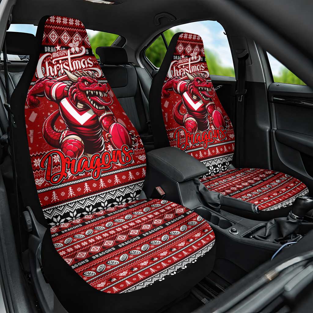 Dragons Rugby Xmas Car Seat Cover Australia NRL Mascot