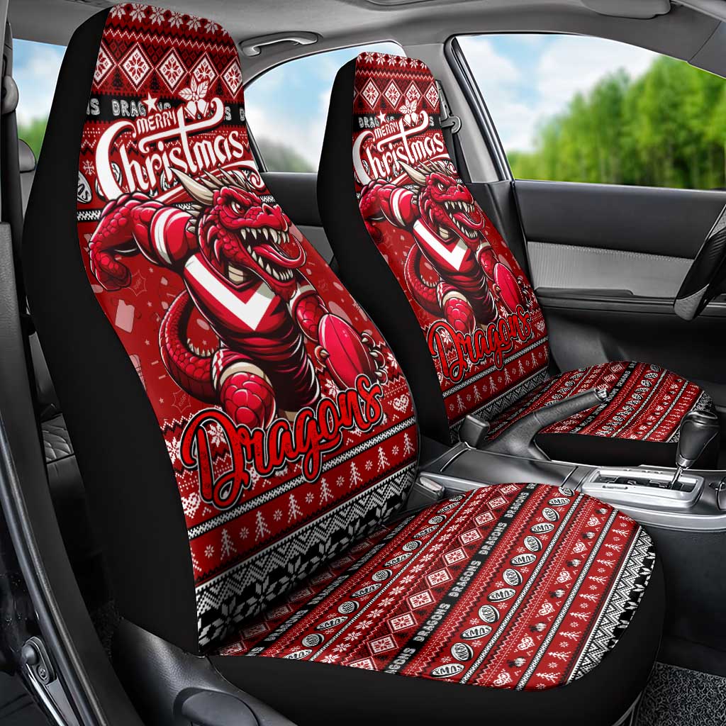 Dragons Rugby Xmas Car Seat Cover Australia NRL Mascot