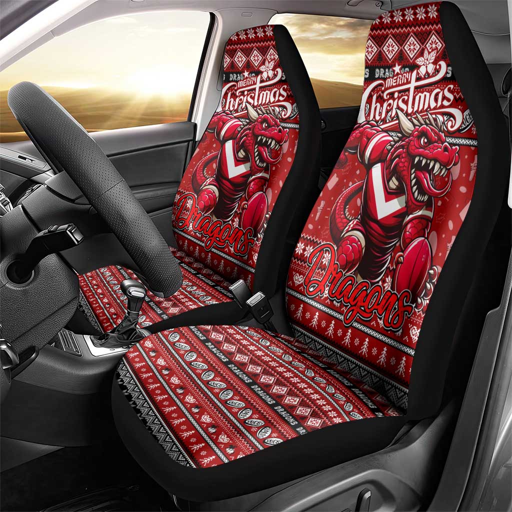 Dragons Rugby Xmas Car Seat Cover Australia NRL Mascot