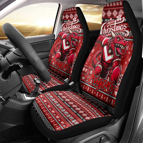 Dragons Rugby Xmas Car Seat Cover Australia NRL Mascot