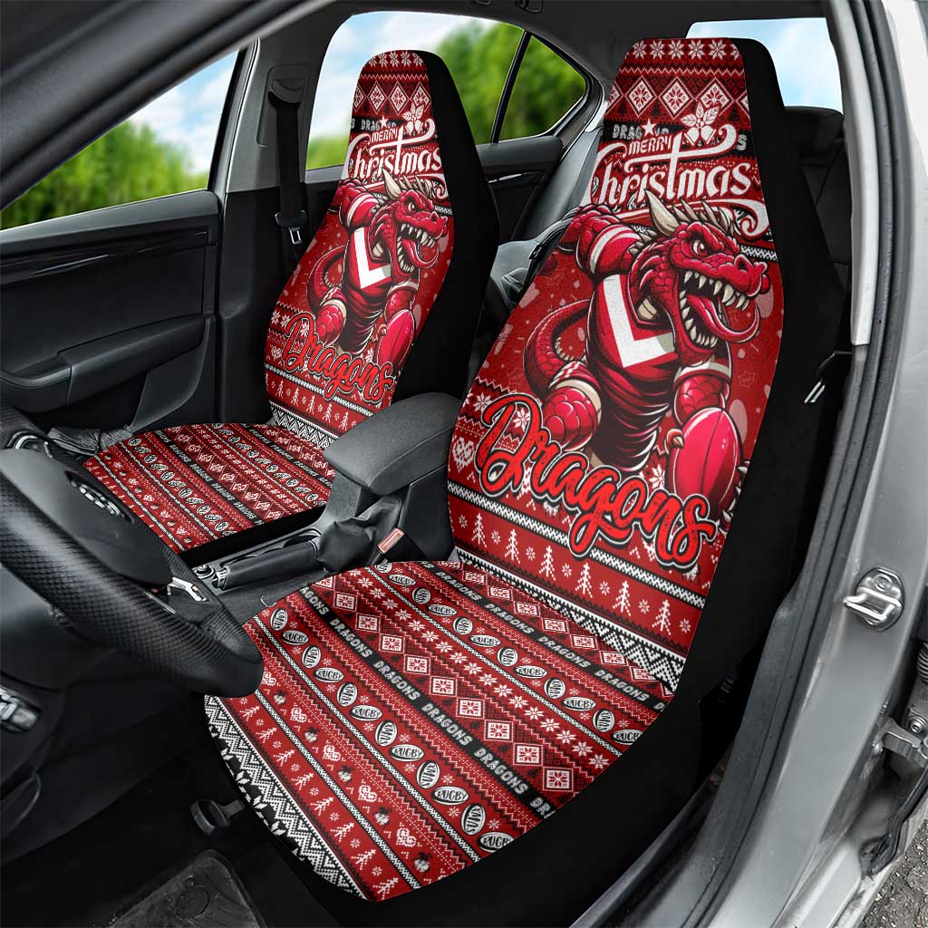 Dragons Rugby Xmas Car Seat Cover Australia NRL Mascot